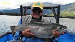 WORLD RECORD WEIGHT 34.8 LB RAINBOW CAUGHT ON DRY FLY-LAKE YELCHO