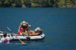 SWIMS WITH RAINBOWS (CAPTAIN BILL CURTIS)-BILL IS BACK AND STILL HAS THE ROD