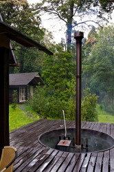 HOT TUB IS READY AFTER A DAY OF FISHING